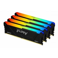 Kingston FURY Beast KF436C18BB2AK4/128 128GB (4 x 32GB) 3600MHz DDR4 DIMM RGB System Memory Kingston FURY Beast KF436C18BB2AK4/128 128GB (4 x 32GB) 3600MHz DDR4 DIMM RGB System Memory